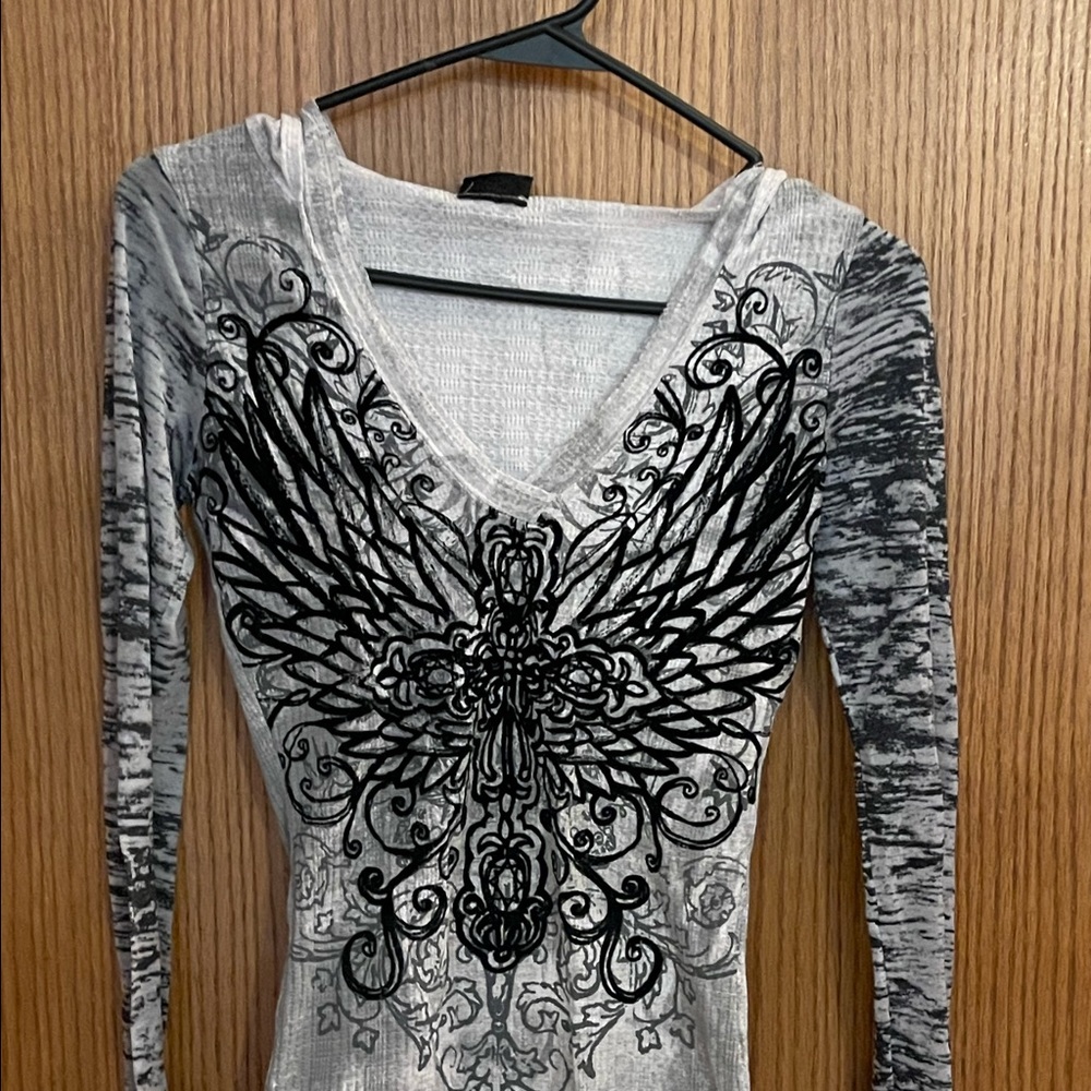 Juniors Small Hoodie Long Sleeve Shirt